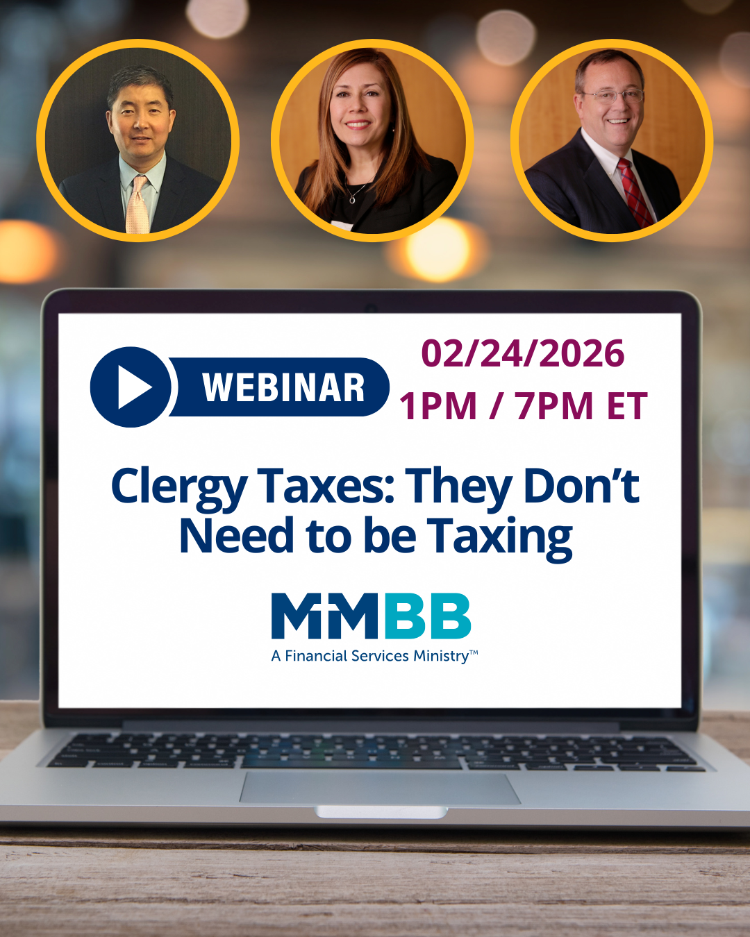 ABC Churches: Register for MMBB's 2/24/26 Webinar on Clergy Taxes